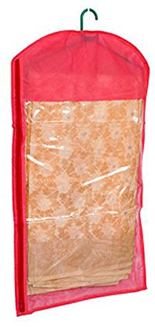 DMS RETAIL Transparent Hanging Saree Cover/Saree Cover Lehenga Cover/Suit Cover/Saree Organiser-Pack of 12 dmsretail