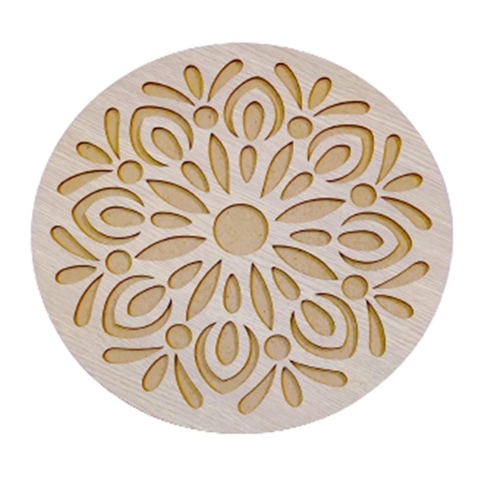 DMS RETAIL Wooden Rangoli Stencil for Floor Decoration for Diwali