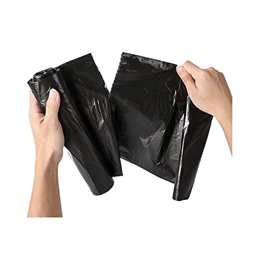 DMS RETAIL lARGE Black Biodegradable Garbage Bags for Dustbin | 15 Bags per Roll | Dustbin Trash Bag for Home & Office Use (Pack of 12, Large) dmsretail