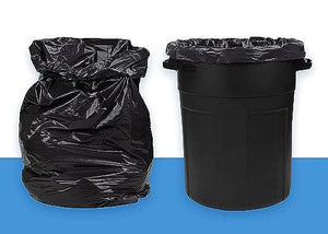 DMS RETAIL lARGE Black Biodegradable Garbage Bags for Dustbin | 15 Bags per Roll | Dustbin Trash Bag for Home & Office Use (Pack of 12, Large) dmsretail