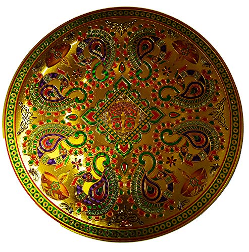 DMS Retail Multicolor Peacock Laxmi Feet Rangoli Stickers Floor