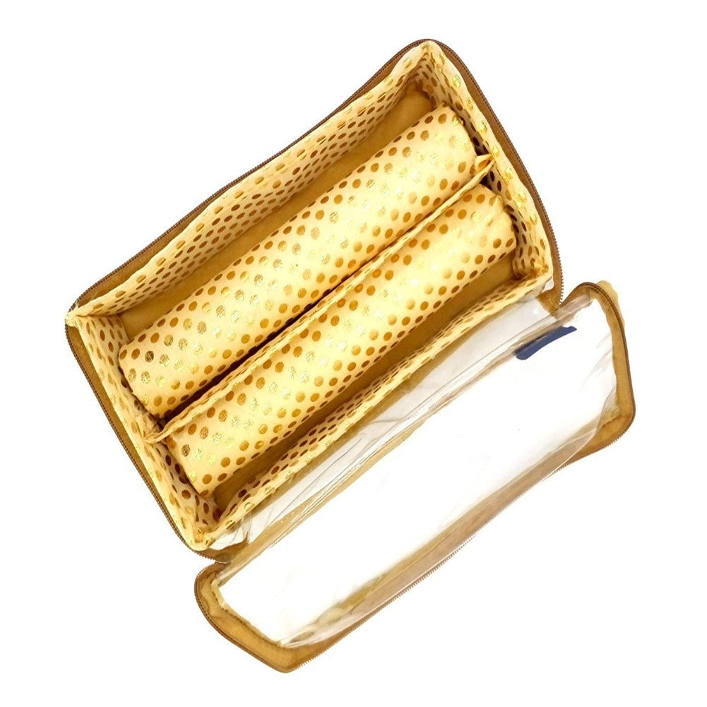 Golden Brocade Bangle Box Bangle case Bangle Organizer -2 Rod- 10 x 26 ...