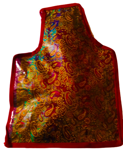 Maroon Transparent Brocade Heavy Material Blouse Cover Bags Peticot Cover Bags Blouse Cover dmsretail