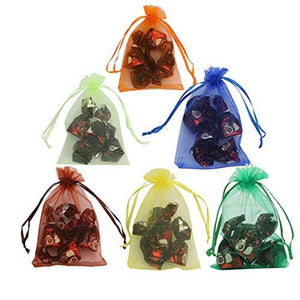 Multicolored Imported Return Gift Favors Organza Bags Shagun Potli Bags Wedding Party Favors Jewellery Packing Pouch Dry Fruit Pouch 13X10 CMS dmsretail