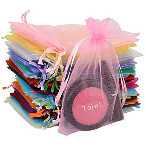 Multicolored Imported Return Gift Favors Organza Bags Shagun Potli Bags Wedding Party Favors Jewellery Packing Pouch Dry Fruit Pouch 14X10 CMS dmsretail