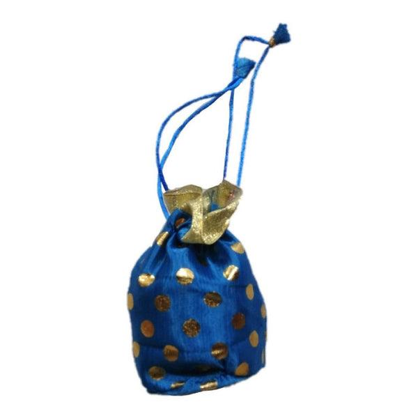 Multicolored Polka Dot Gift Bags For Return Gift, Shagun Gift Potli Bags dmsretail