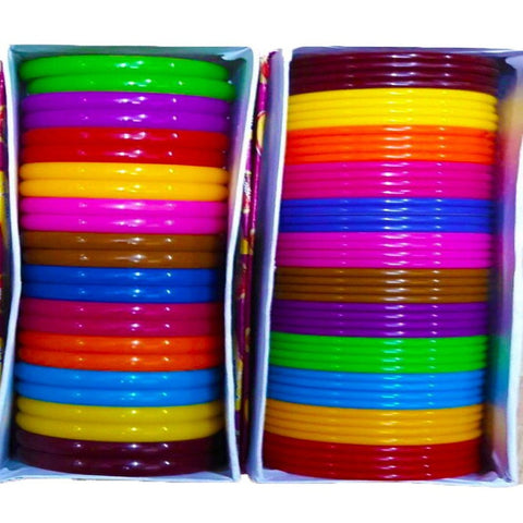 Plastic Bangle Set For Daily Wear Or Plastic Bangle Set For Jewellery Making -2 Boxes dmsretail