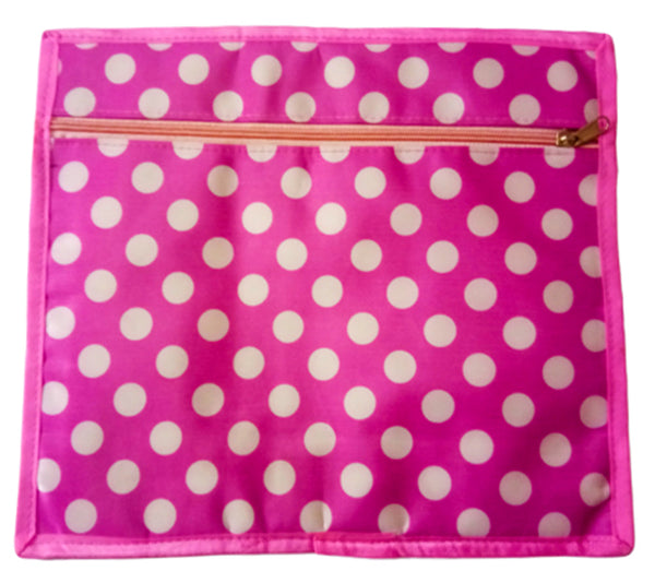 Polka Dot Pink Multi Purpose Cover For Storing Jewellery,Undergarments,Documents dmsretail