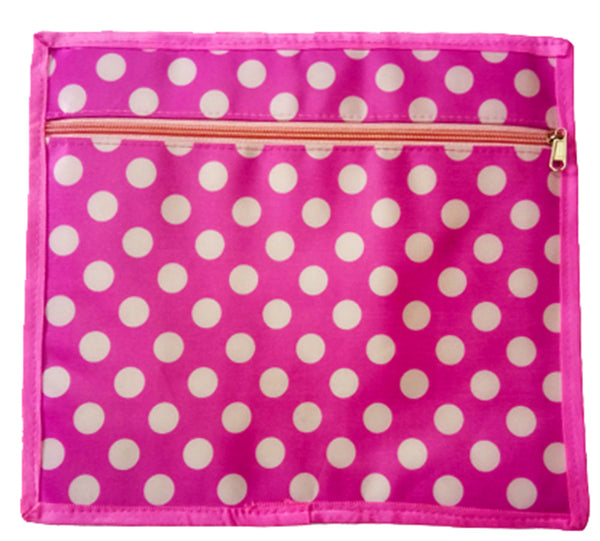 Polka Dot Pink Multi Purpose Cover For Storing Jewellery,Undergarments,Documents dmsretail