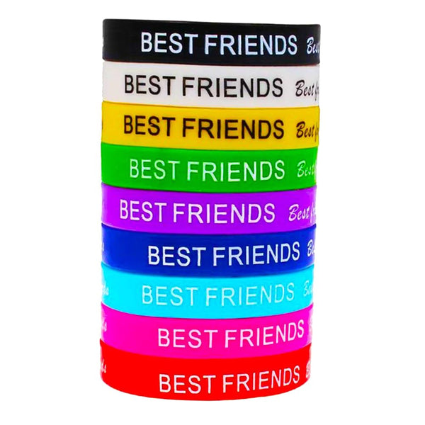 Printed Multicolor Rubber Thin Friendship Band for Girls and Boys Friendship Belt for Friends Friendship Bracelets Free Size dmsretail