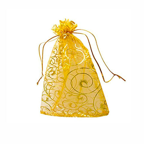 Return Gift Favors Organza Bags Shagun Potli Bags Wedding Party Favors Jewellery Packing Pouch Dry Fruit Pouch 20X25 CMS dmsretail