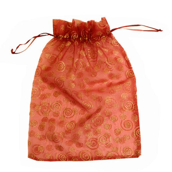 Return Gift Favors Organza Bags Shagun Potli Bags Wedding Party Favors Jewellery Packing Pouch Dry Fruit Pouch 30X40 CMS Extra Large Size dmsretail