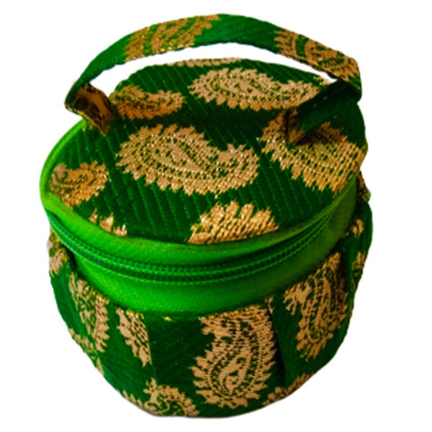 Return Gift Potli Bags Shagun Gift Potli Bags Bangle Organiser Green dmsretail