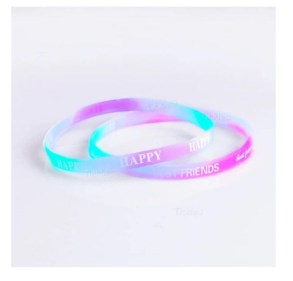 Silicone Friendship Band | Friendship Belt | Bracelet For Friends Girls Boys, Set of 24 (Color: Multicolor, Free Size) dmsretail