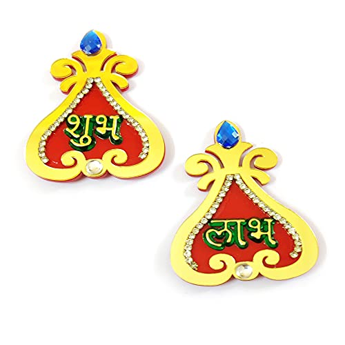 Small Size Shubh Labh Sticker for Door Decoration |Floor Decoration -
